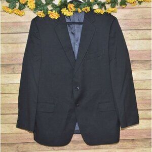 Joseph Abboud Men's Black Reda Super 110's Wool Suit Coat Jacket Size 44R Career